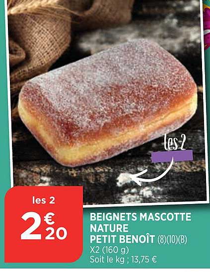 beignets mascotte nature petit benoît