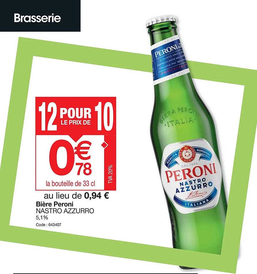 bière peroni nastro azzurro
