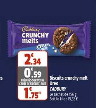 biscuits crunchy melt oreo cadbury
