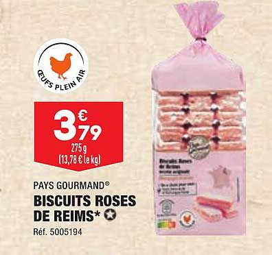 biscuits roses de reims pays gourmand