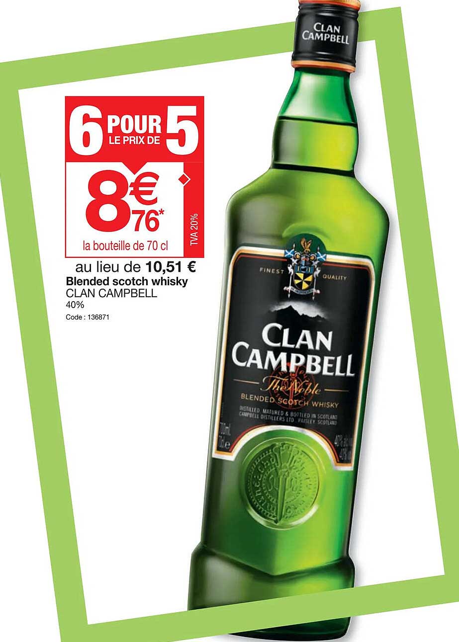 blended scotch whisky clan campbell