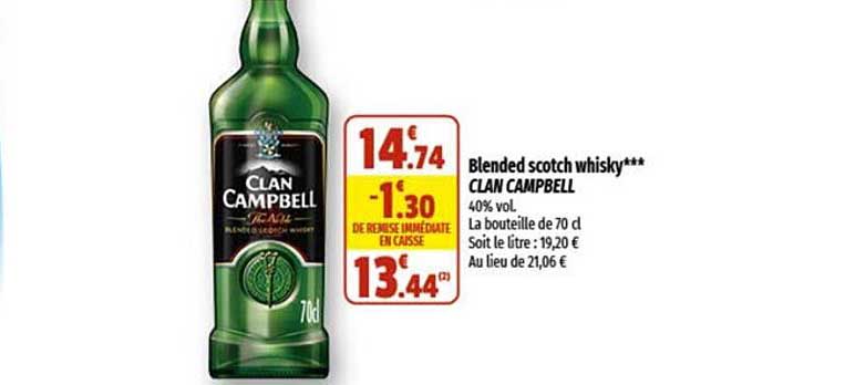 blended scotch whisky clan campbell