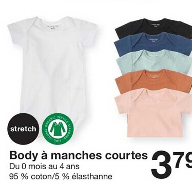 body à manches courtes