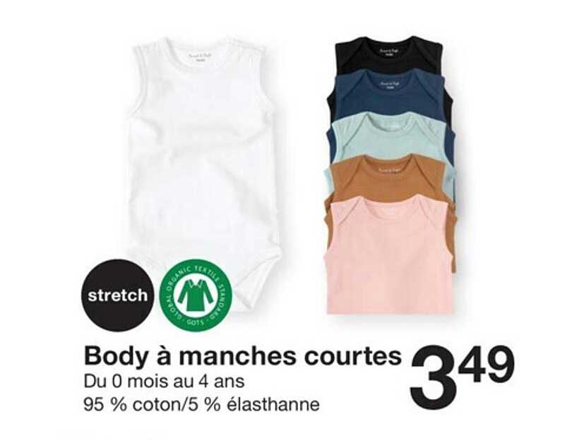 body à manches courtes