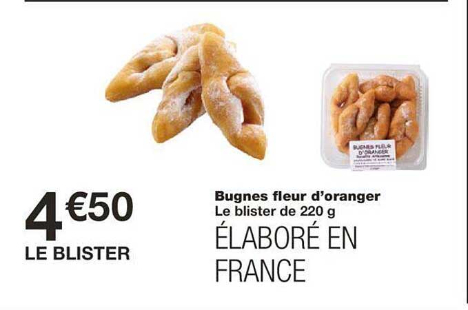 bugnes fleur d'oranger