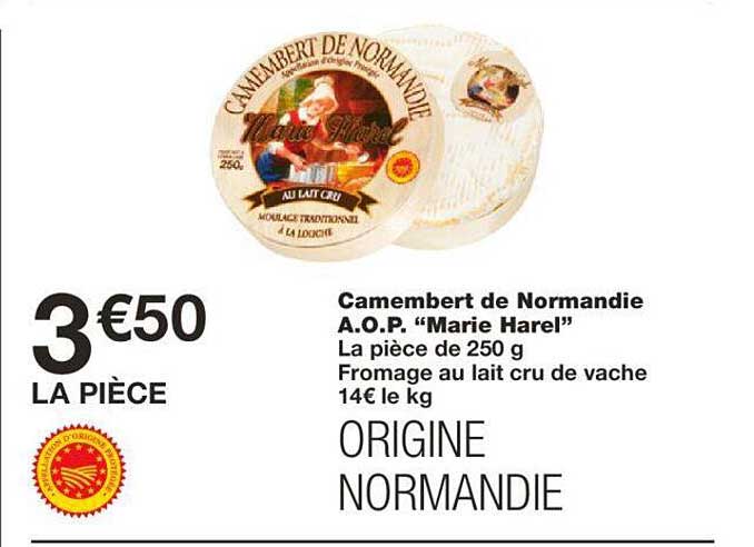 camembert de normandie a.o.p. "marie harel"