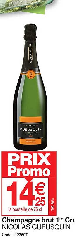 champagne brut 1er cru nicolas gueusquin