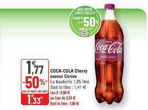 Coca-cola Cherry Saveur Cerise