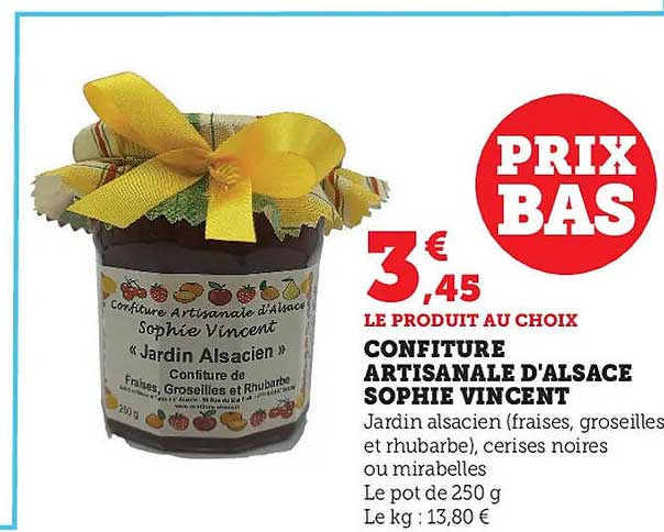 confiture artisanale d'alsace sophie vincent