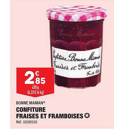 Confiture Fraises Et Framboises Bonne Maman