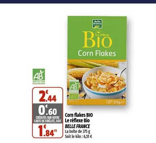 corn flakes bio le réflexe bio belle france