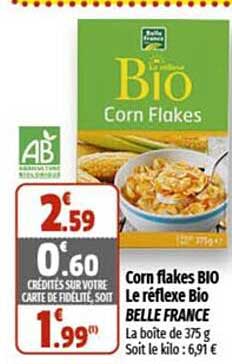 corn flakes bio le réflexe bio belle france