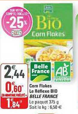 corn flakes le réflexe bio belle france