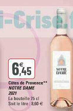 côtes de provence notre dame 2021