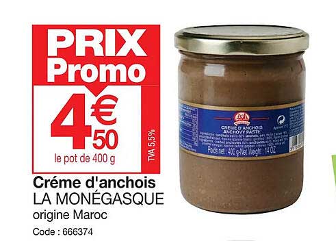 crème d'anchois la monégasque