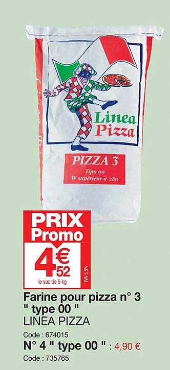 farine pour pizza n°3 "type 00" linea pizza