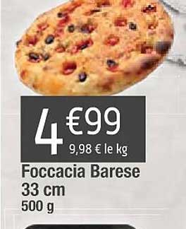 foccacia barese 33 cm