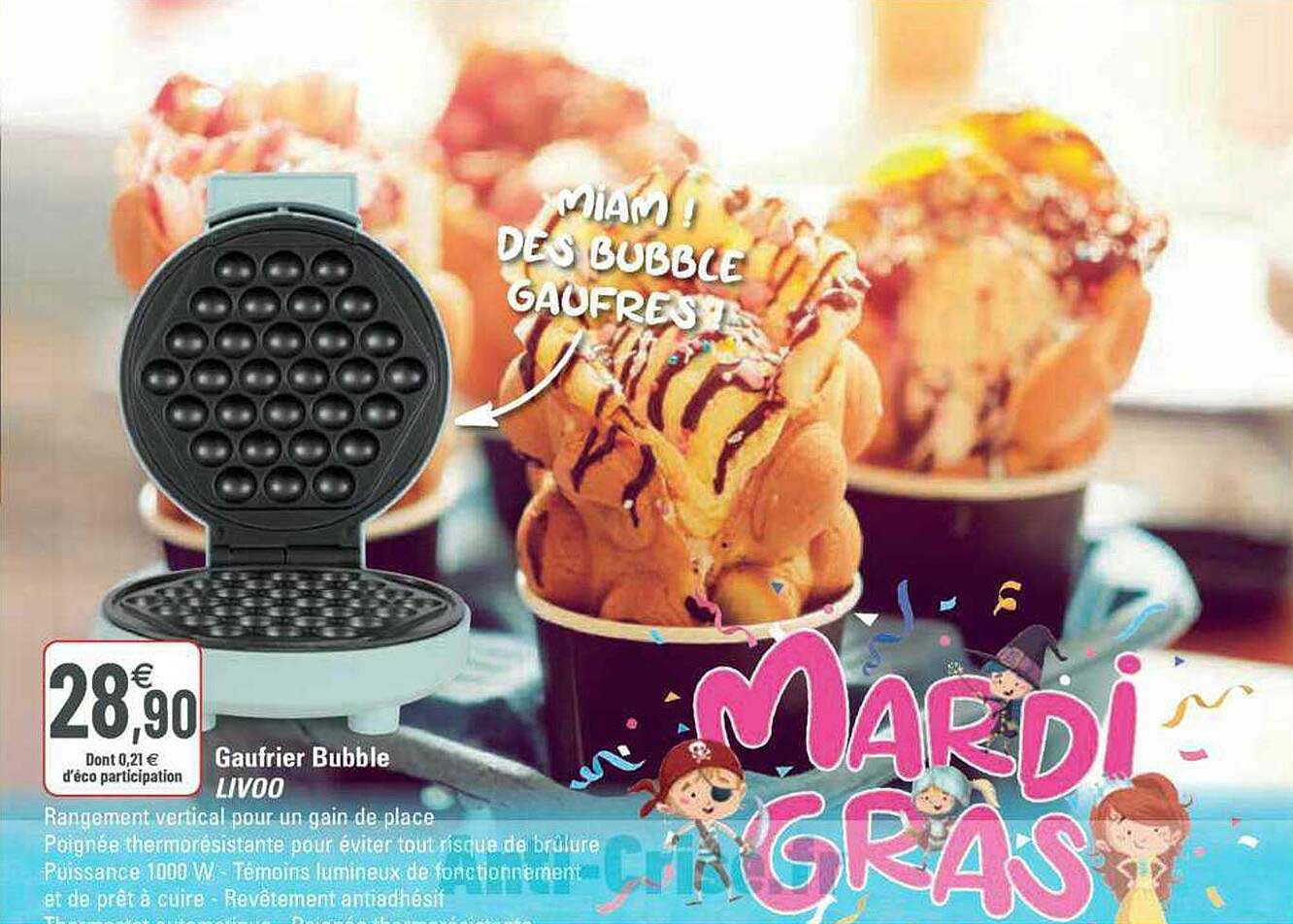 gaufrier bubble livoo