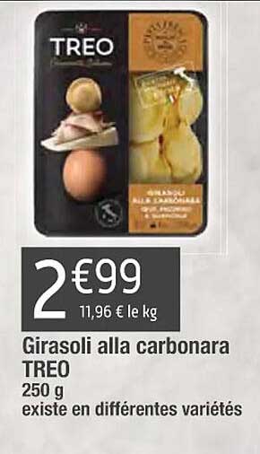 girasoli alla carbonara treo