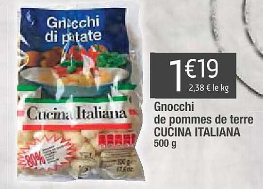 gnocchi de pommes de terre cucina italiana