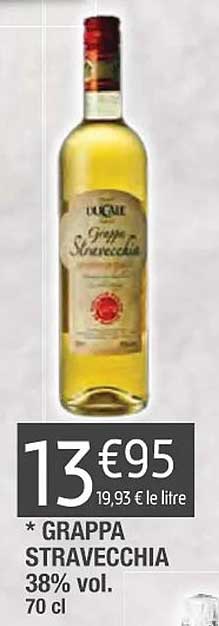 grappa stravecchia 38% vol.