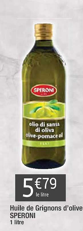 Huile De Grignons D'olive Speroni
