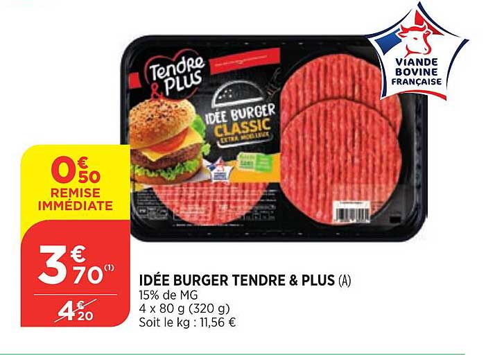 idée burger tendre & plus