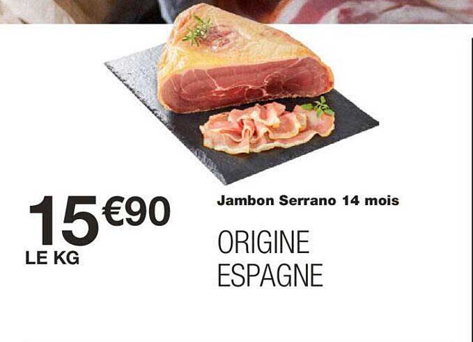 Jambon Serrano 14 Mois