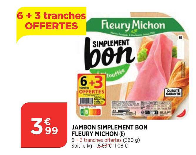 jambon simplement bon fleury michon