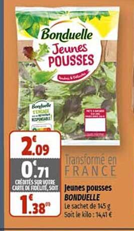 jeunes pousses bonduelle
