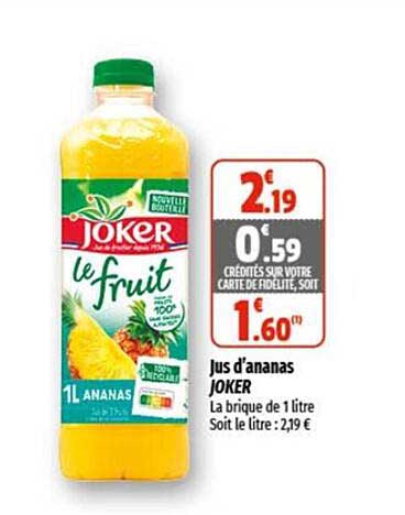jus d'ananas joker