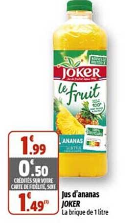 jus d'ananas joker