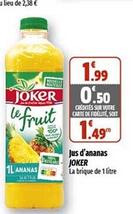 Jus D'ananas Joker