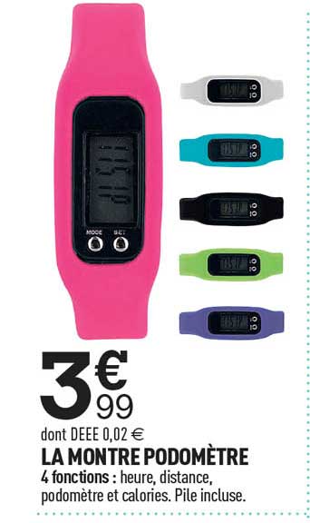 la montre podomètre