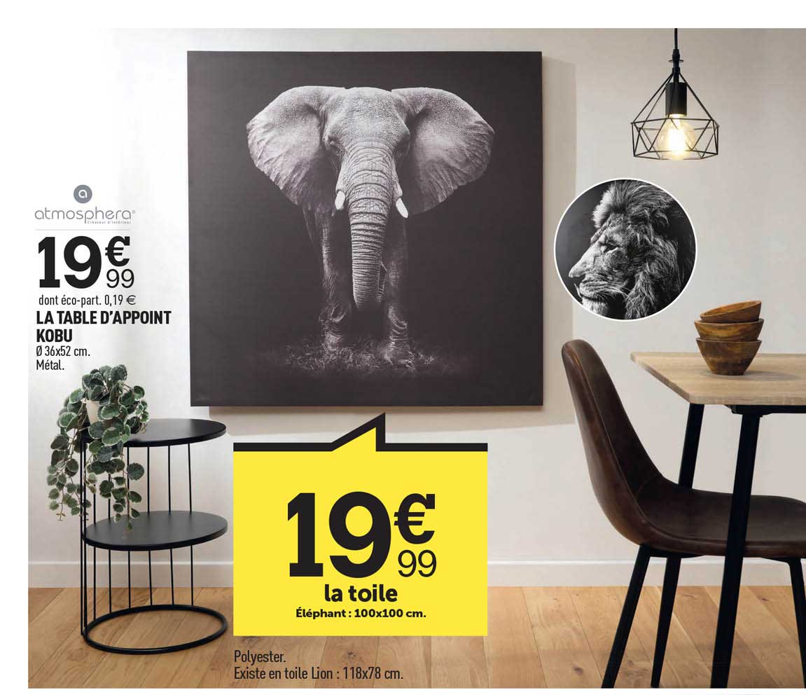 La Table D'appoint Kobu, La Toile