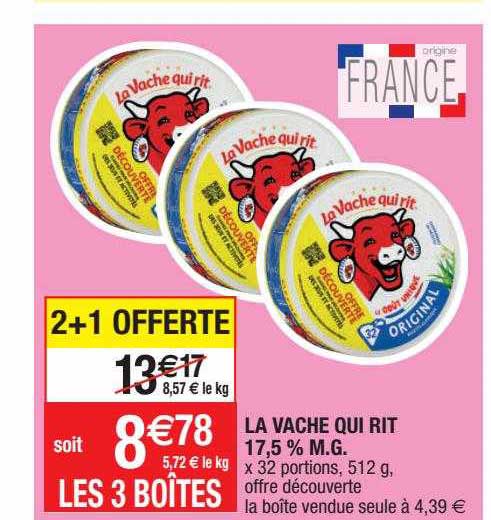 la vache qui rit 17,5% m.g.