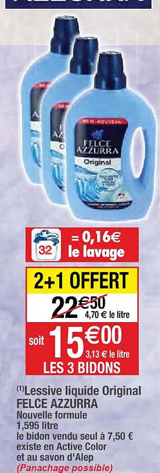 lessive liquide original felce azzurra
