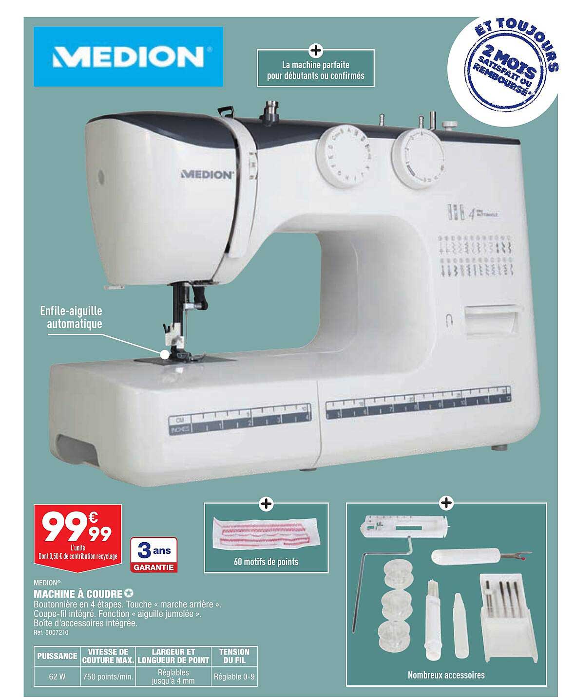 machine à coudre medion