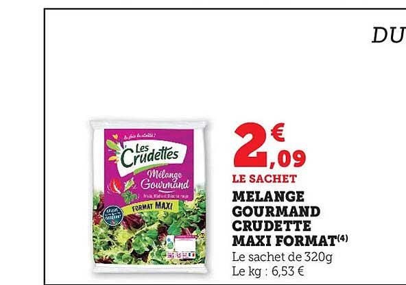 mélange gourmand crudette maxi format