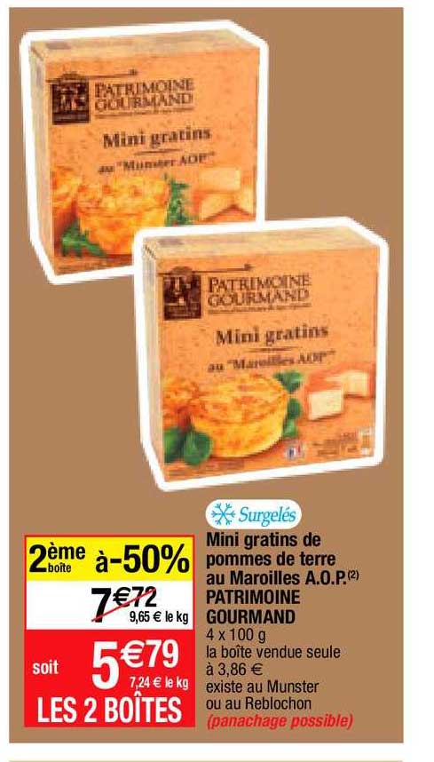 mini gratins de pommes de terre au maroilles a.o.p. patrimoine gourmand