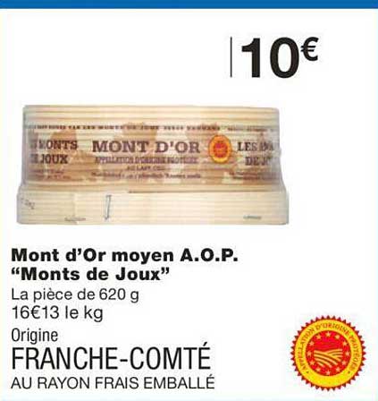 mont d'or moyen a.o.p. "monts de joux"