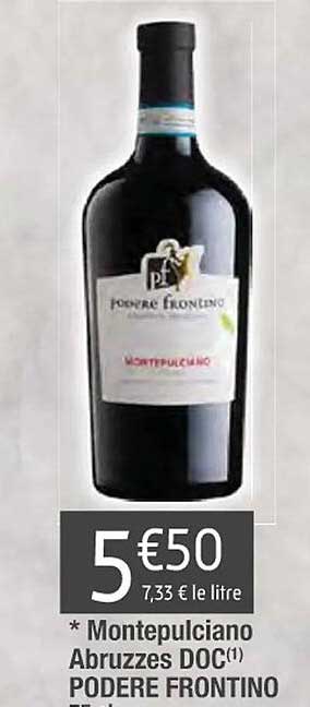 Montepulciano Abruzzes Doc Podere Frontino