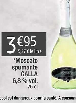 moscato spumante galla 6,8% vol.