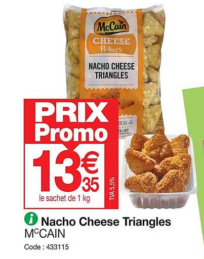 nacho cheese triangles mc cain