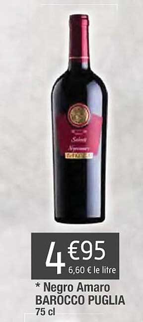 negro amaro barocco puglia