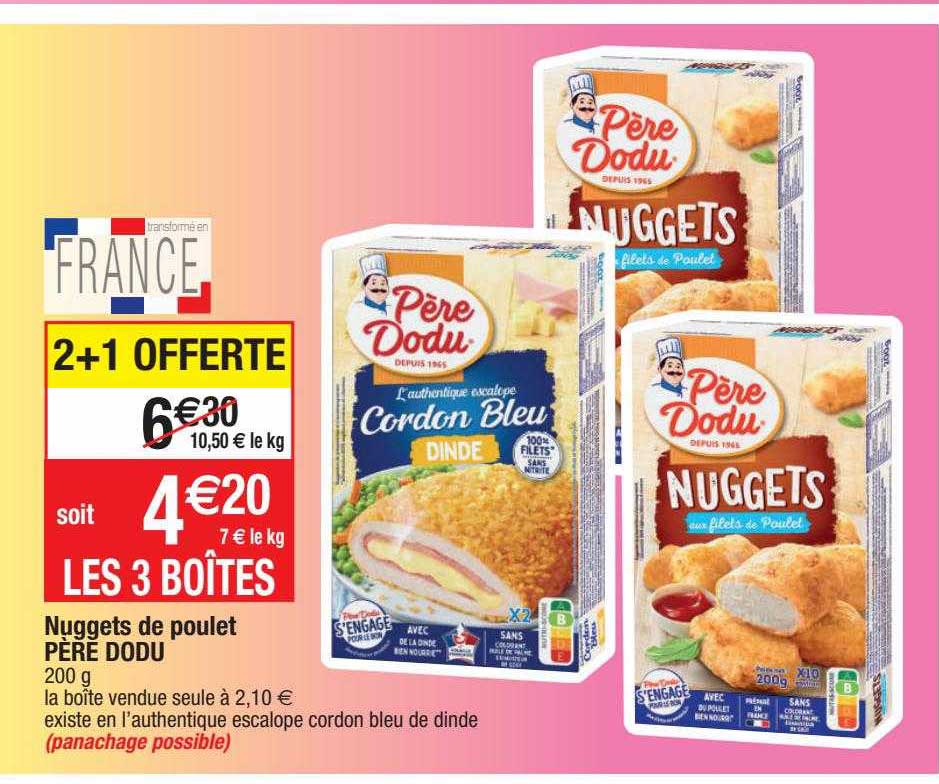 nuggets de poulet père dodu