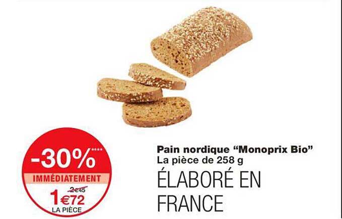 pain nordique "monoprix bio"