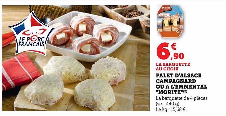 Palet D'alsace Campagnard Ou à L'emmental "moritz"