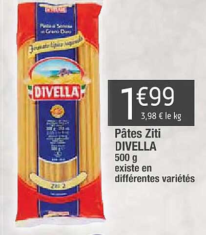 pâtes ziti divella