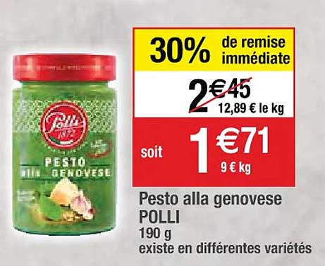 pesto alla genovese polli